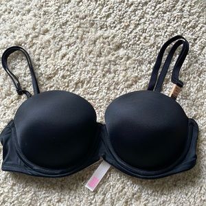 Black multi way strapless Victorias Secret Bra